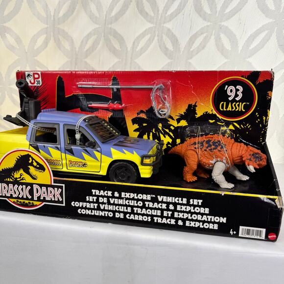 Jurassic Park '93 Classic 30th Anniversary Track & Explore Vehicle Set - Picture 4 of 10